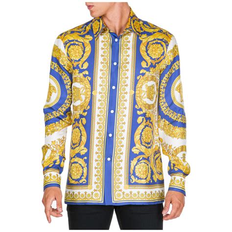 mens versace long sleeve shirts|versace t shirts men's sale.